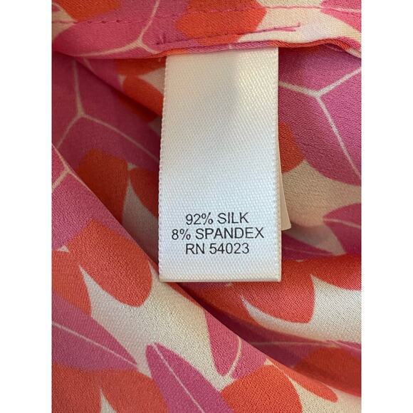 Banana Republic x Milly Collection Pink Orange Tank Top Shirt Women's size S - Picture 7 of 11